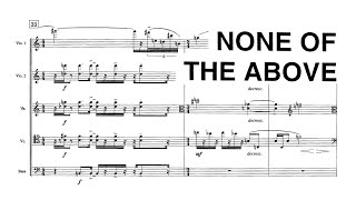 Frank Zappa - None of the Above (1984) (score &amp; audio)