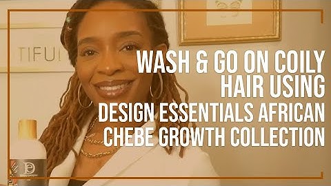 Wash & Go on Coily Hair Using Design Essentials African Chebe Growth Collection