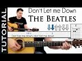 Cómo tocar Don't Let Me Down de The Beatles en Guitarra ( MUY FÁCIL) con tres acordes!