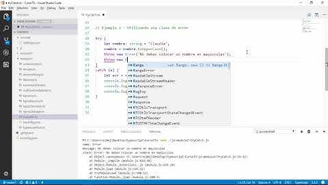 Manejando errores con Try y Catch | Variables y Tipos | Programando en TypeScript