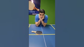 Return Ax Serve That Throwed in Your Belly With Backhand Push #shorts #meyzileyoutubeshorts