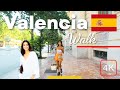 Valencia Spain Walking Tour 4K City Center and Old Town Street Walk