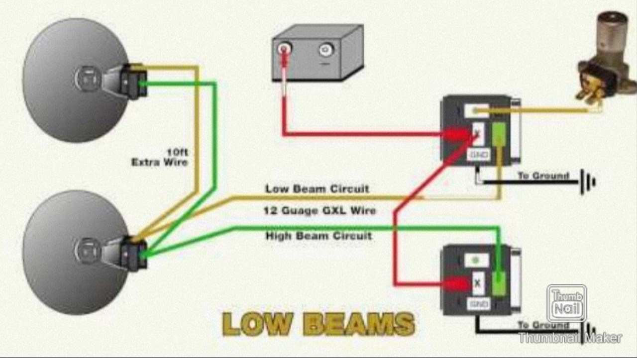 Motorcycle head light wiring diagram /मोटरसाइकल हेड लाइट वायरिङ