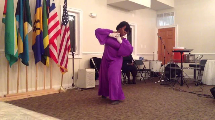 Monique Fisher does a Praise Dance routine for Bla...
