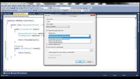 Part 12  Creating a view to insert data using mvc