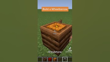 Build a wheelbarrow in Minecraft #shorts