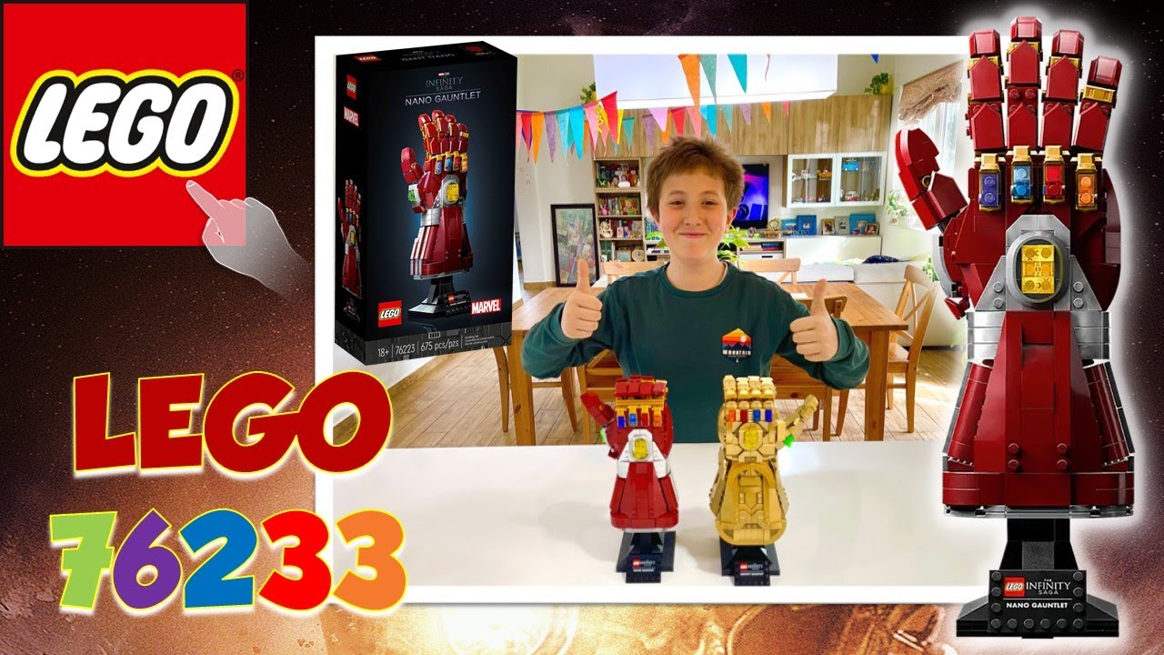 LEGO 76223 Marvel Guanto Dell'Infinito Di Iron Man, Idea Regalo