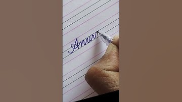 beautiful name Anurag in cursive / modern calligraphy / name Anurag #shorts