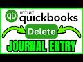 How To DELETE A JOURNAL ENTRY In QuickBooks Online (QUICK & EASY) 2026