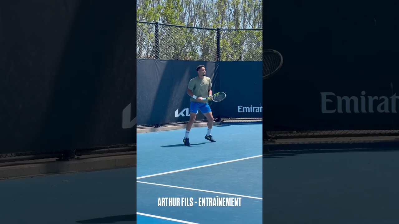 Arthur Fils a l’entraînement