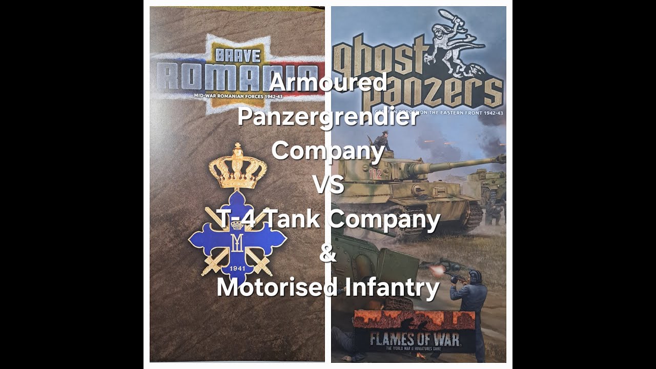 Flames of War Battle Report: Armoured Panzergrenadier Company VS T4 Tank Company