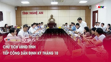 Chủ tịch UBND tỉnh tiếp công dân định kỳ tháng 10