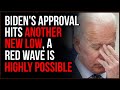 Biden's Approval Rating DROPS To An Abysmal 38%, Likelihood Of A Red Wave Increases