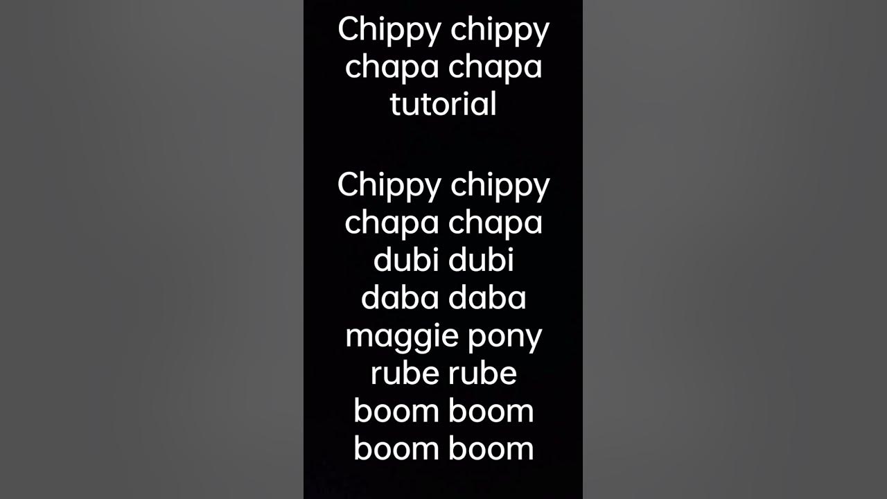 chippy-chippy-chapa-chapa-tutorial-youtube