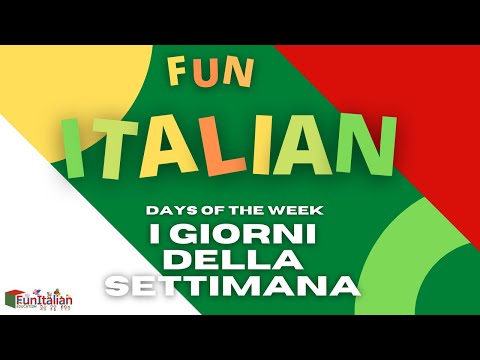FUN ITALIAN - La settimana e il tempo - Days of the week and weather #11