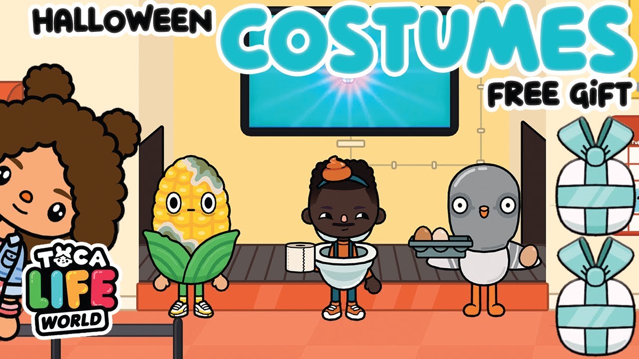 New free gift Halloween costumes on Toca Life World Novo presente