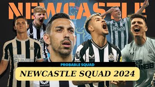 Newcastle F.C Potential Squad With Irfan Can Kahveci | Newcastle Squad 2024