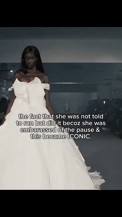 Anok yai for vetements' bridal collection 🎀 #anokyai #vetements #runwaymodel