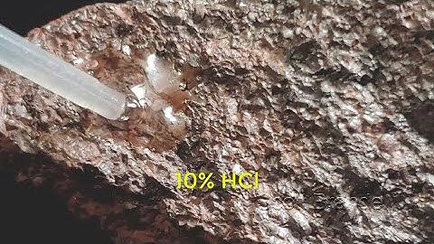 Identification Sedimentary Rock A04 HCl Acid Test
