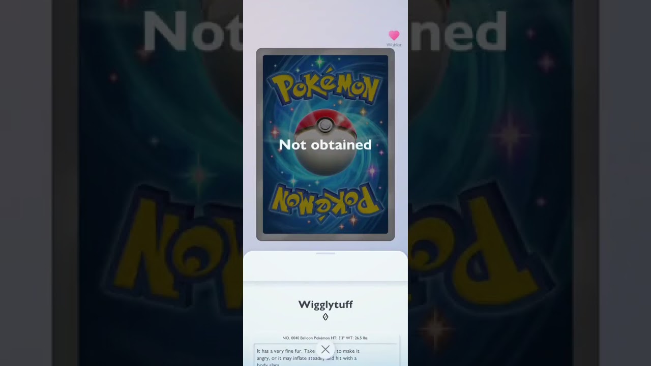 Add a missing card to the wishlist on Pokémon TCG Pocket 