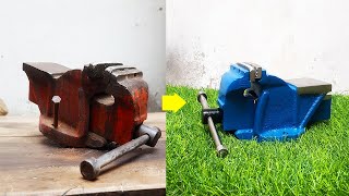 Small Restoration - Fully Rusted Mini Vise Restoration