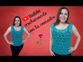 tutorial blusa Ale a crochet con hilo cristal  parte #1👚😍facil y rápido crocheteando con la comadre