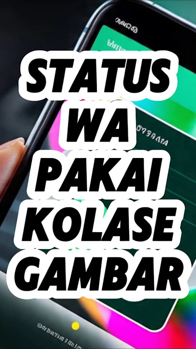 trik WA ✅ cara membuat status whatsapp dengan banyak gambar (kolase gambar) #trikwhatsapp #2025