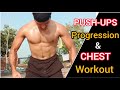 PUSHUPS Progression &amp; CHEST Workout At Home | PART 1 | Kuwar Amritbir - Home Workout tips
