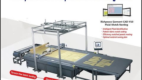 Richpeace Stripe and Plaid Matching Cutting Machine