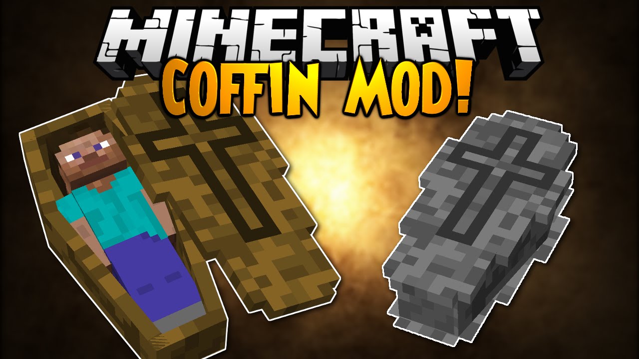 Minecraft Mod Showcase: COFFIN MOD! - YouTube