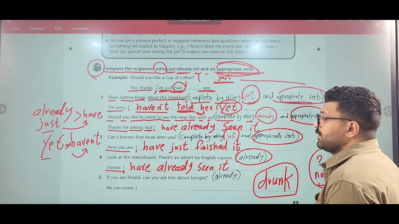 سادس اعدادي || اليونت الخامس || الحلقه 3 || شرح زمن المضارع التام البسيط