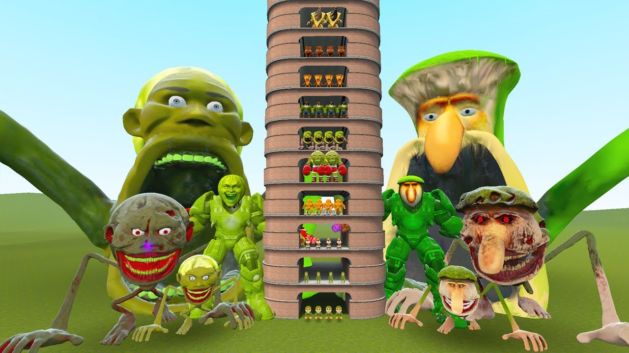 TALLGRASS LITTLE TO BIG ALL LIN GANG MELON FAMILY VS ALL BRR BRR PATAPIM ФАЗЫ 1 - 10 в GMod!