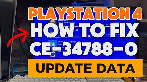 How To Fix PS4 CE-34788-0 This Update file cannot be used