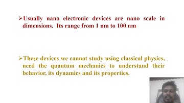 Nano Electronic Introduction