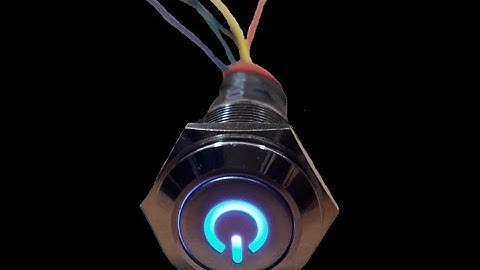 3 ways to wire push button latching 12v switch with LED
