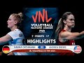 Hanna Orthmann vs Andrea Drews | Germany vs USA | VNL 2021 (HD)