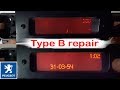 Ремонт дисплея пежо тип Б/Repair of peugeot display type B