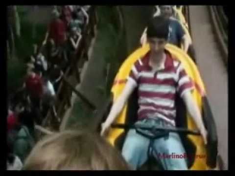 Bradley, Colin, Angel & Anthony at the Amusement Park (Cast of Merlin BBC)