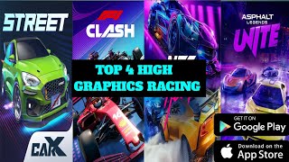 Top 4 High Graphics Racing Games for Android 2026 | Car X Street vs F1 Clash vs NFS vs Asphalt