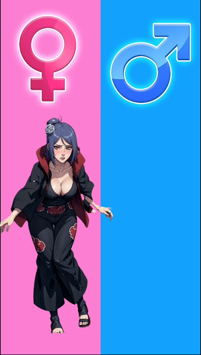 Naruto Characters Gender Swap ♂️♀️#naruto #sasuke #sakura #minato #tenten #kushina #konan #anime