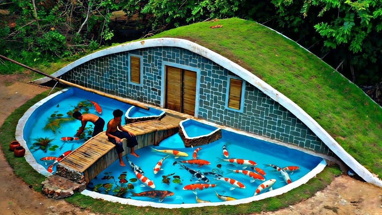 A Hidden Home Deep in the Forest | Soil, Fish Pond & Peaceful Living 