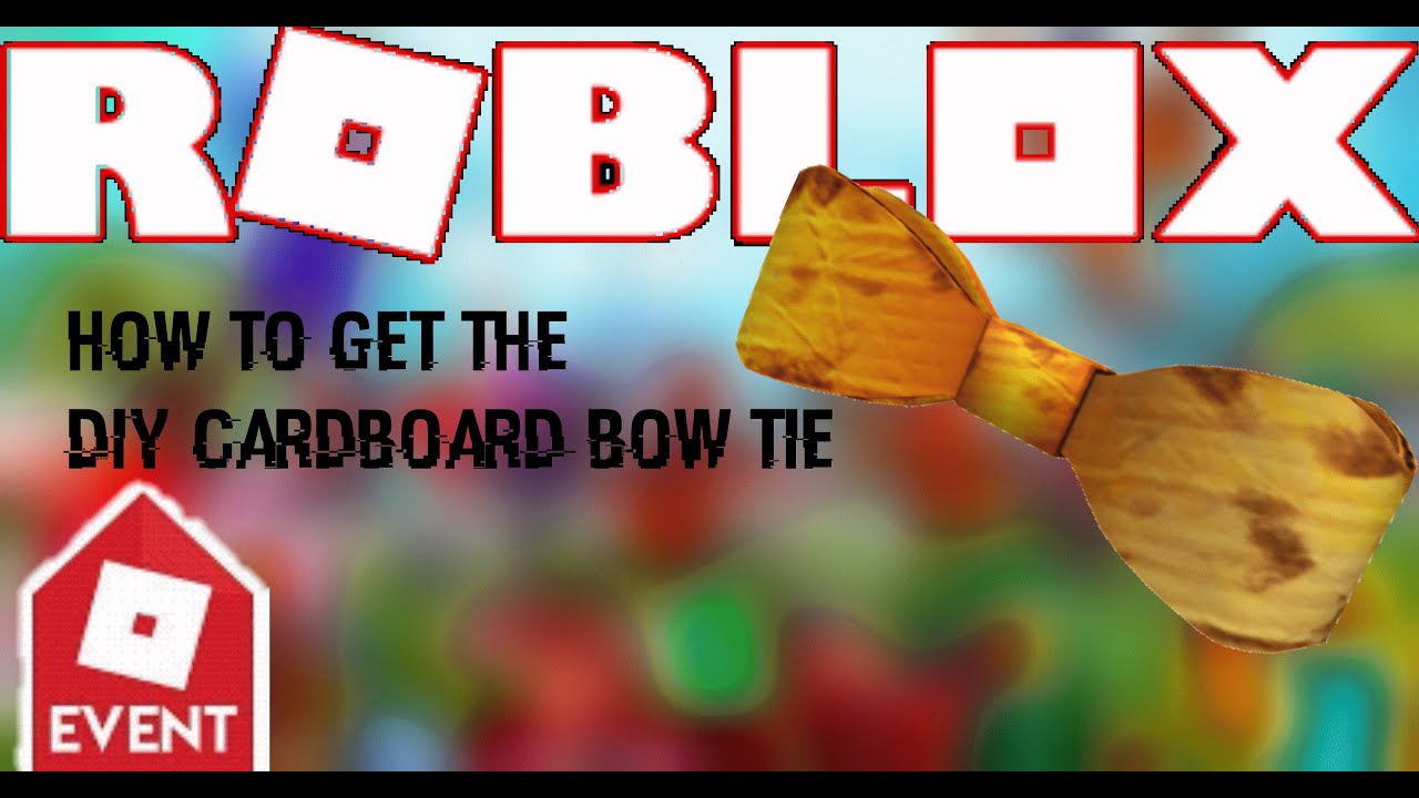 How To Get The Diy Cardboard Bow Tie Roblox Bloxys Event - roblox event how to get bow tie