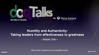 DOQ Talks 2019: "Humility and Authenticity: Taking leaders from effectiveness to greatness"