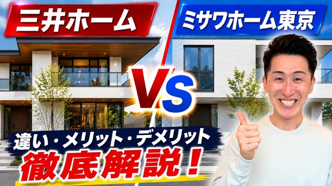 どっちが凄い? 三井ホーム VS ミサワホーム東京 @住まいの119