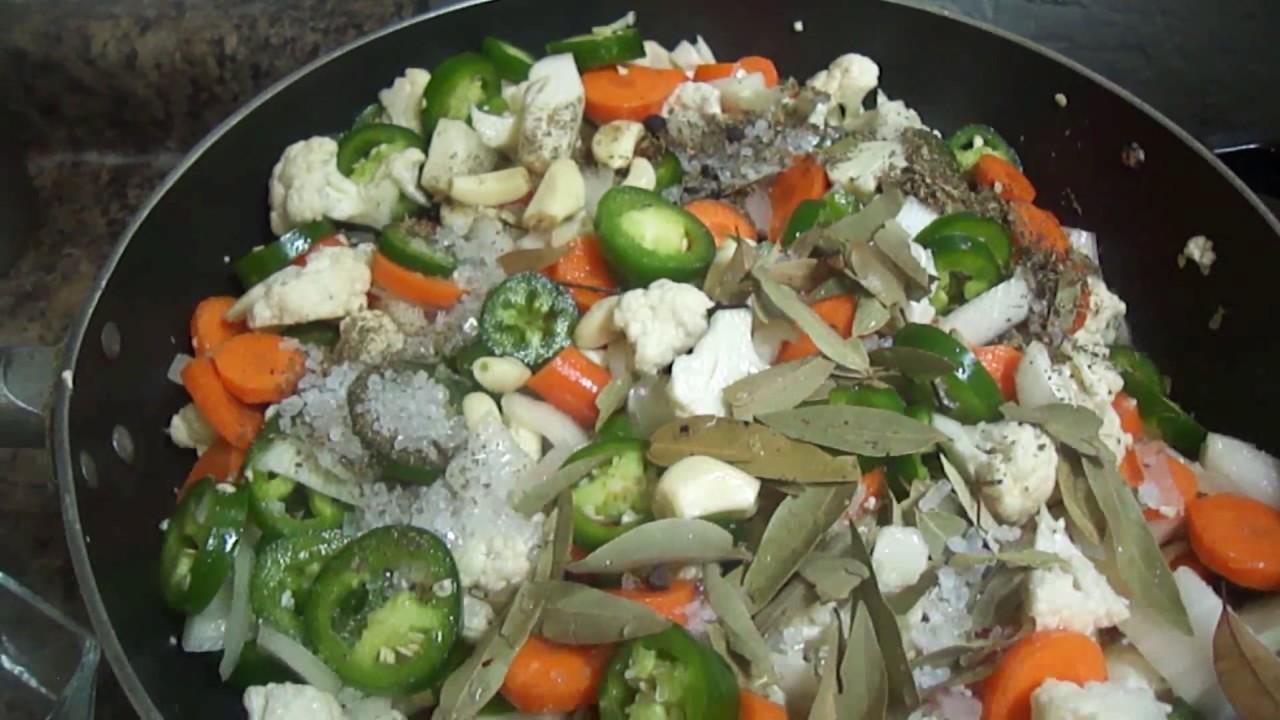 Rajas en escabeche YouTube