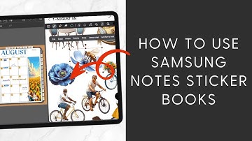 ✏️ How to Use Samsung Notes Sticker Books with Penly Digital Planning Tutorial