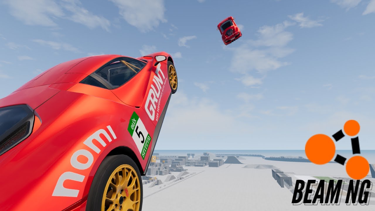High Speed Cars Jump 005 BeamNG Drive YouTube