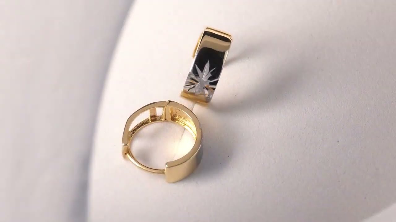 Estella Yellow Gold Hoop Earrings