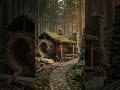 Turning a Fallen Log into a Dream Home #TreeHouse #Cabin#ForestCabin #HobbitHouse #Restoration
