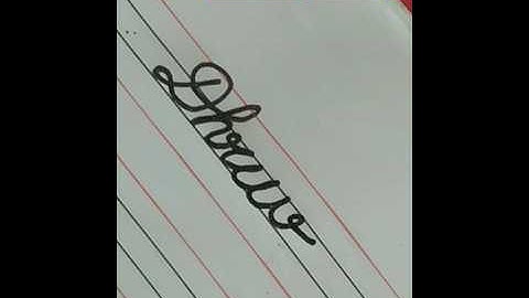 cursive writing dhruv नाम ध्रुव का #shorts #ytshort